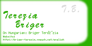 terezia briger business card